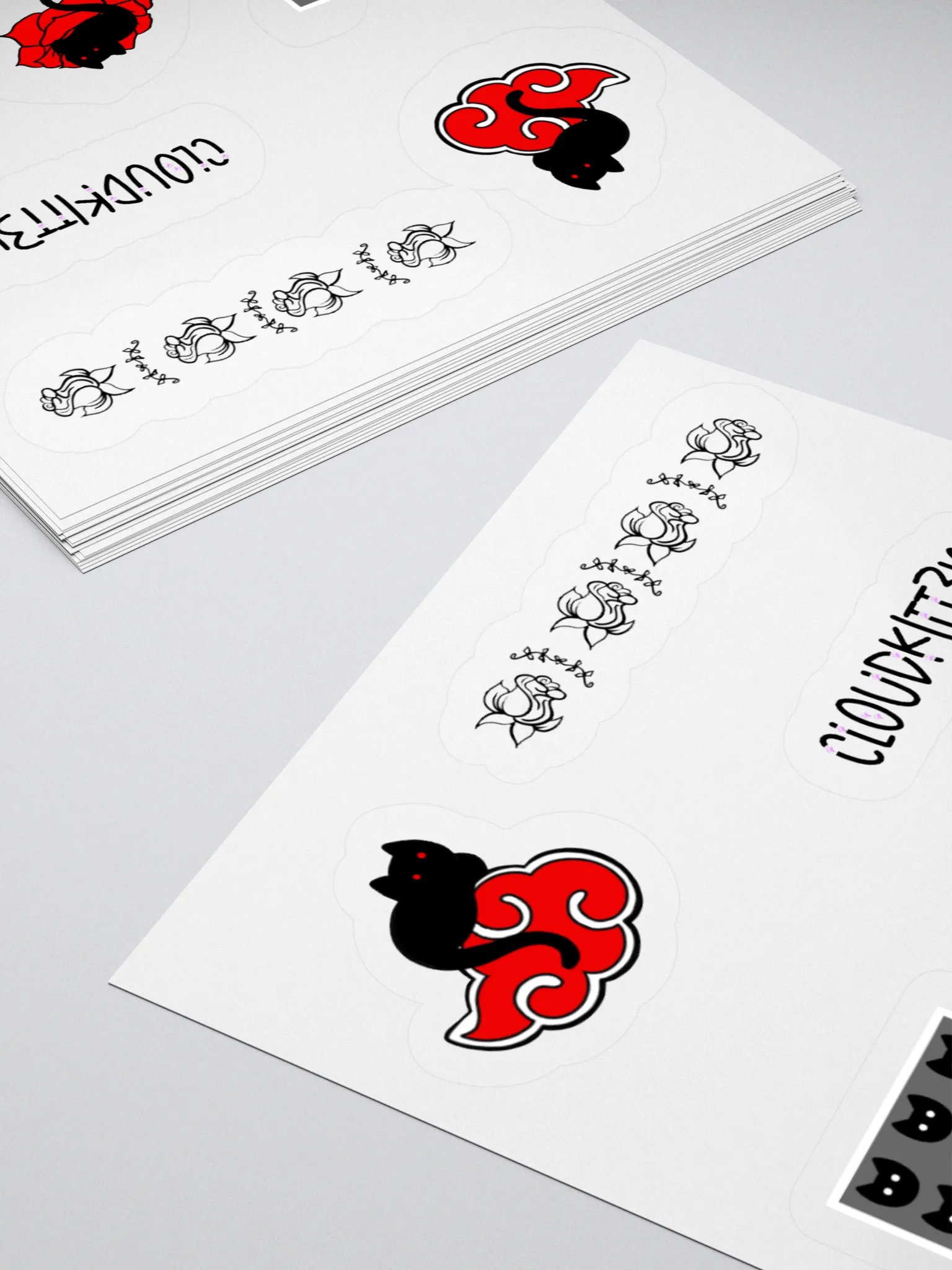 Kitten & Rose Sticker Sheet product image (4)
