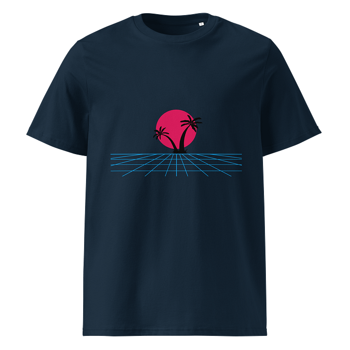 Vaporwave Sunset Organic T-Shirt product image (1)