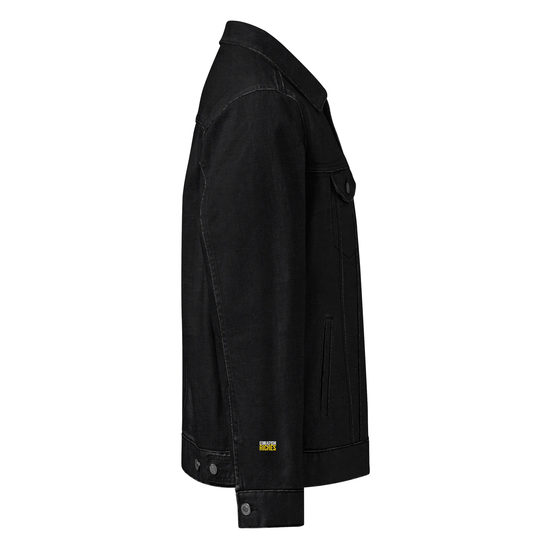 Edikasyon se Richès Denim Jacket – Timeless Style. Unshakable Message. product image (6)