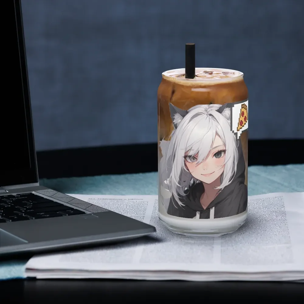 Raijin Kawaii Cat-Eared Can Shaped Glass product image (7)