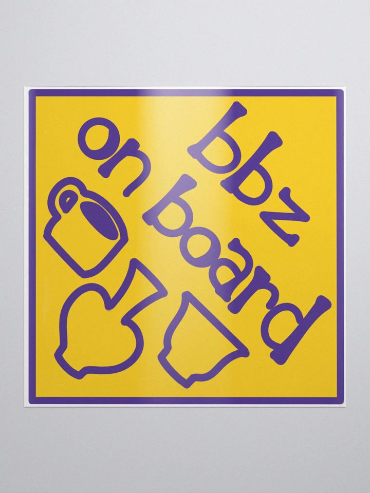 Bbz On Board - Pottery Sticker product image (1)