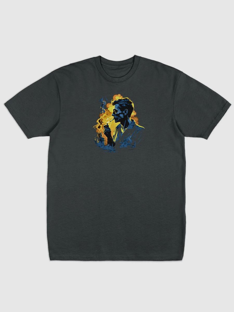 Blue Smoke Man T-Shirt – Stylish Abstract Art Tee product image (1)