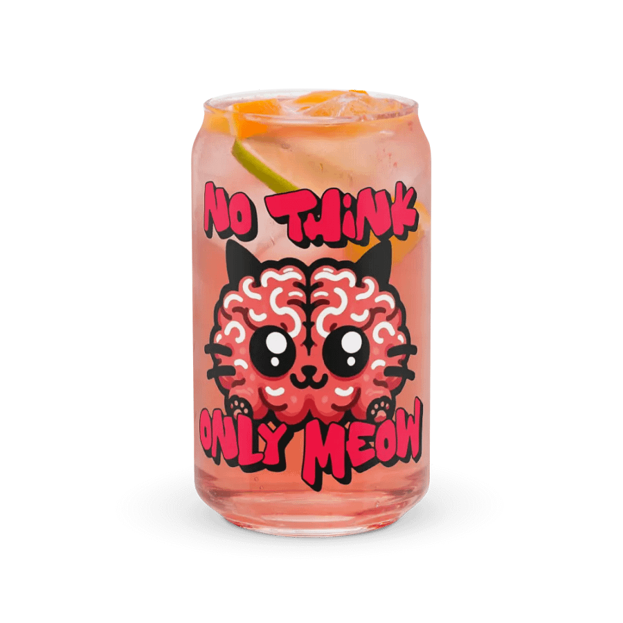 No think only meow can glass product image (37)