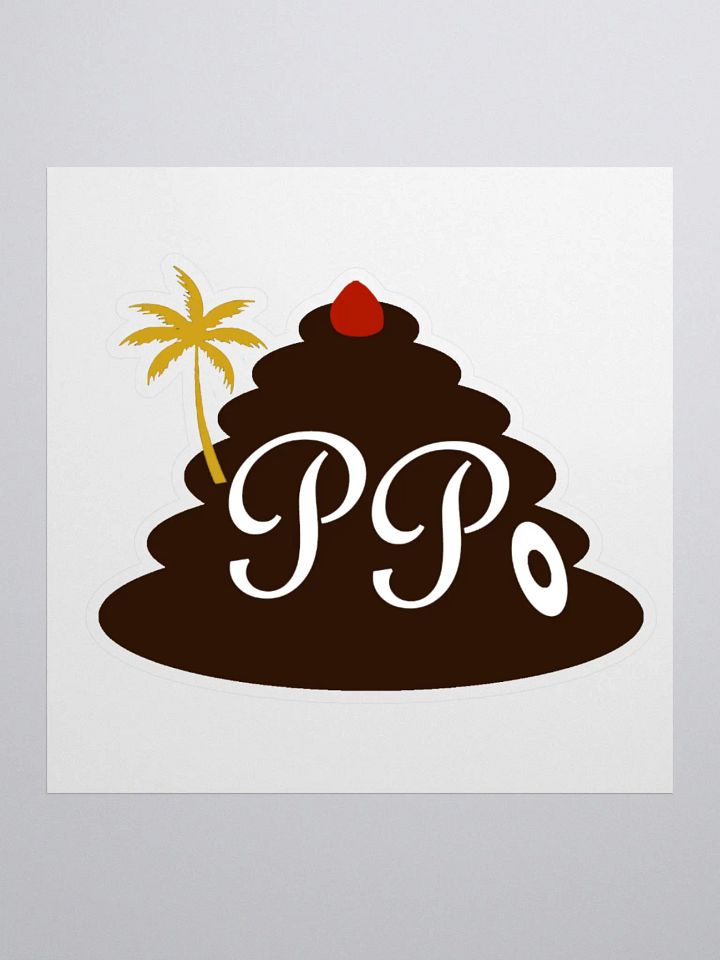 Poop Pees Classic Logo Sticker product image (1)