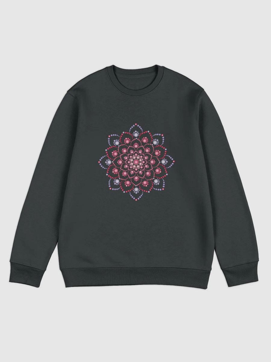 Purple and Pink Dot Mandala Unisex Eco Sweatshirt product image (1)