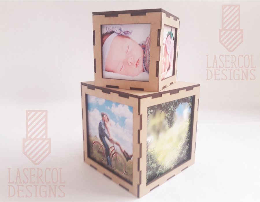 Photo Cube Keepsake Box (two sizes) - Laser Cut Files product image (6)