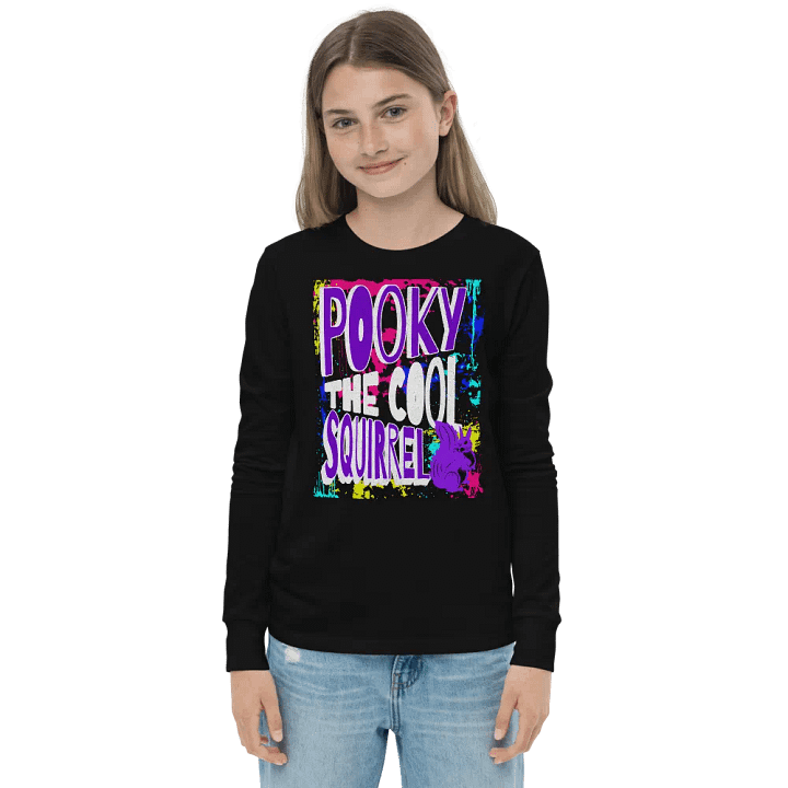 Pooky's Graffiti Squirrel Long Sleeve Tee product image (1)