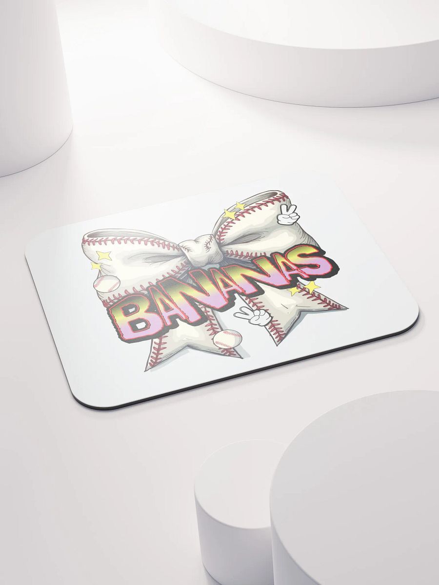 Bananas Bow Baseball Play Mouse Pad product image (4)