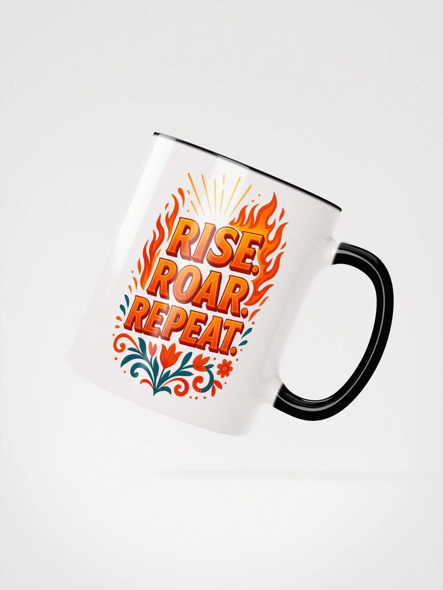 Rise. Roar. Repeat. Mug – Motivational Flame Coffee Cup product image (26)
