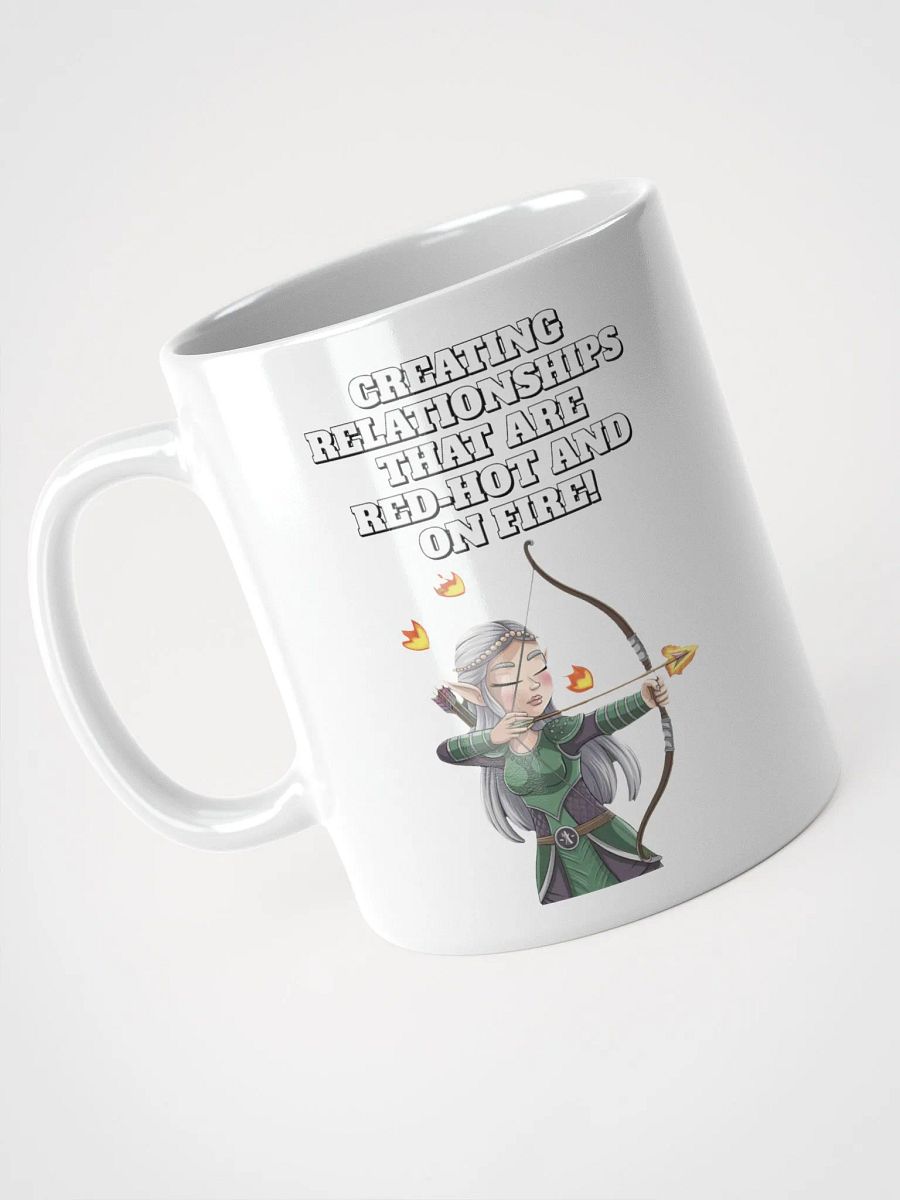 Creating Relationships That Are Red-Hot And On Fire! Valentine's Day White Mug product image (12)