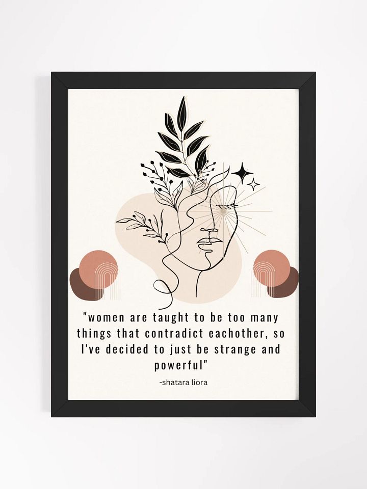 strange and powerful ii- framed design product image (1)