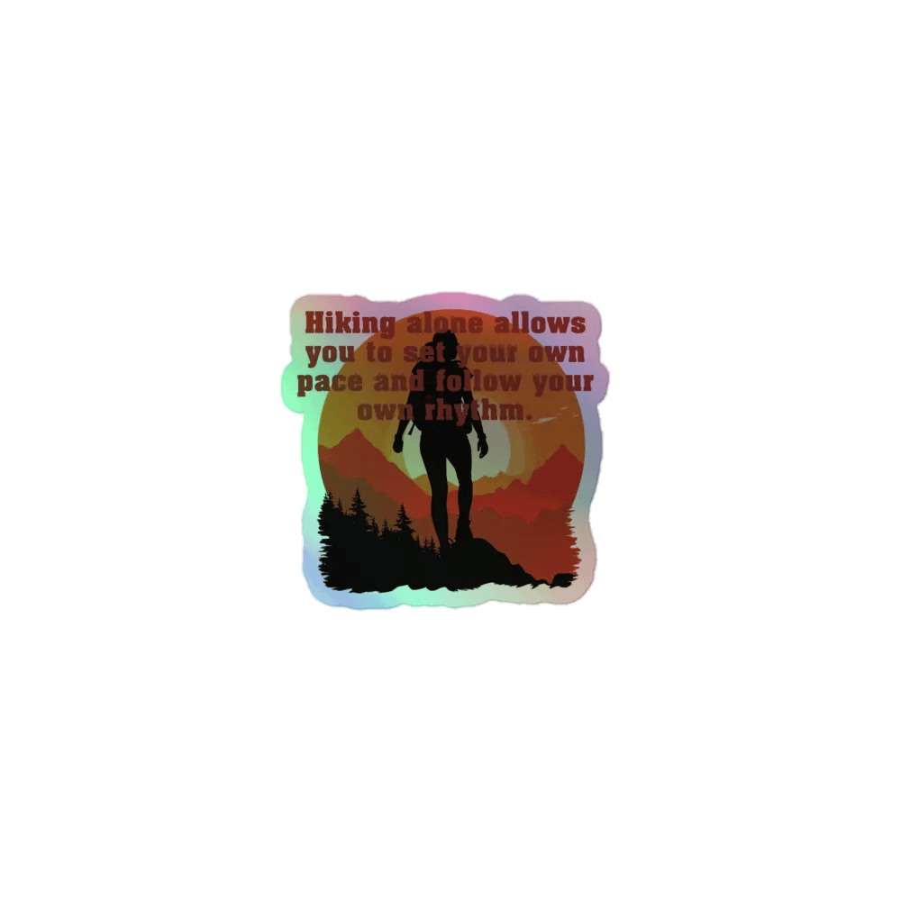 Hiking alone allows you to set your own pace and follow your own rhythm. product image (1)