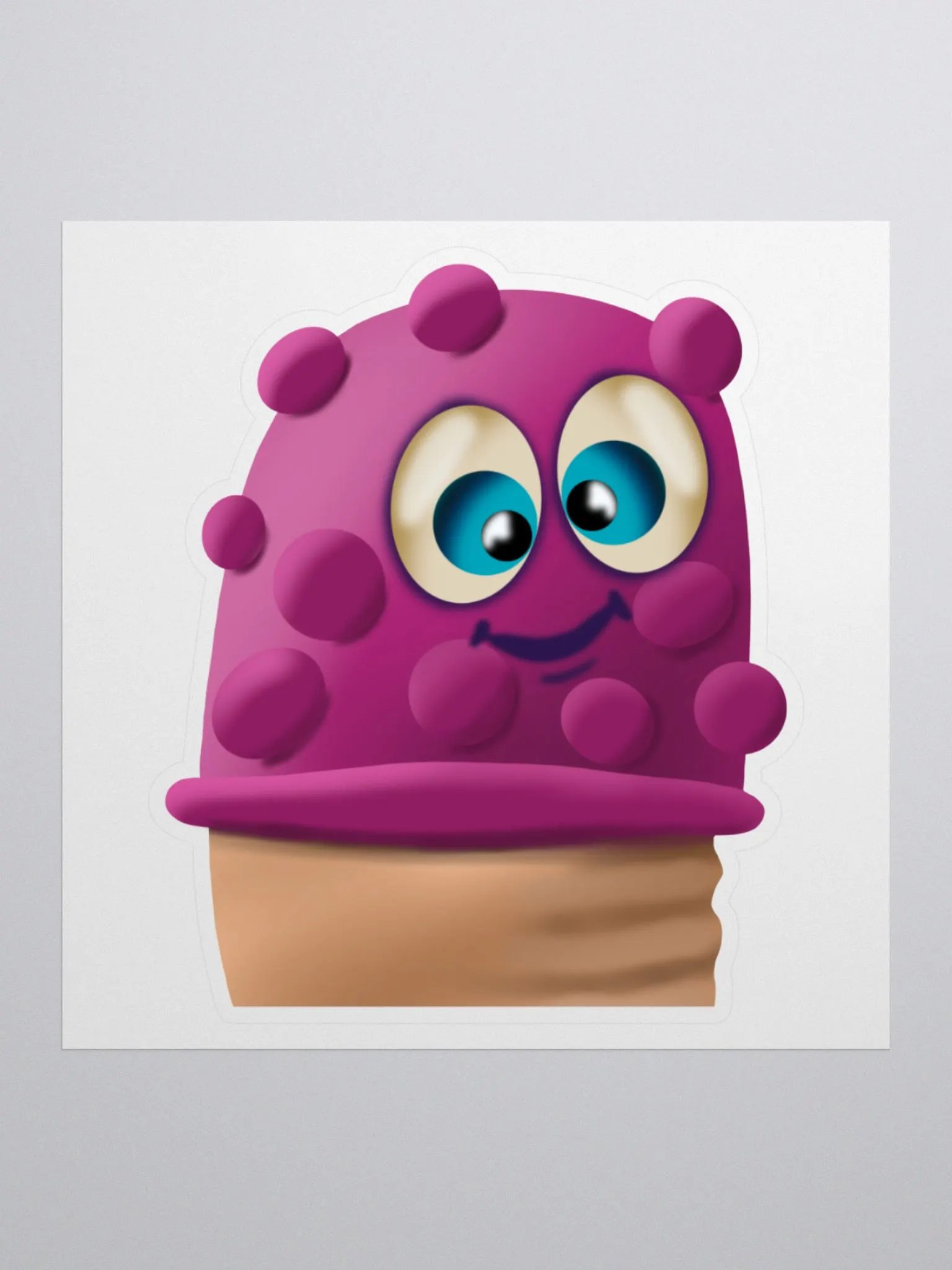 Finger Condom Sticker 3x3 inch product image (1)