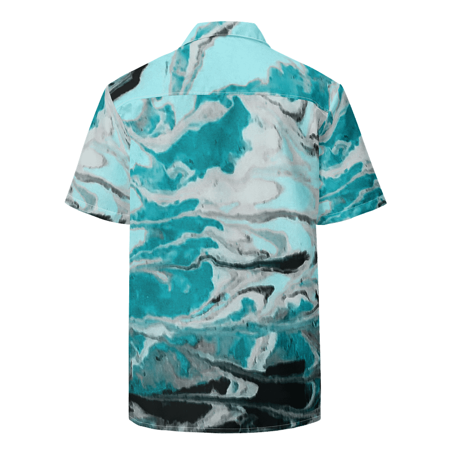 Fluid Turquoise Art hawaiian Shirt product image (2)