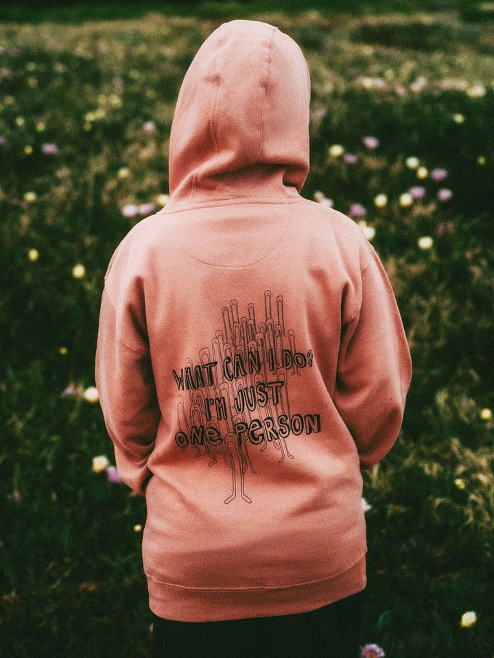 I'm Just One Person - Dusty Rose Hoodie product image (2)
