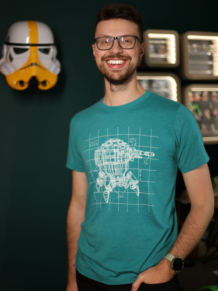 Doom Crawler Blueprint - Triblend Short Sleeve T-Shirt product image (1)