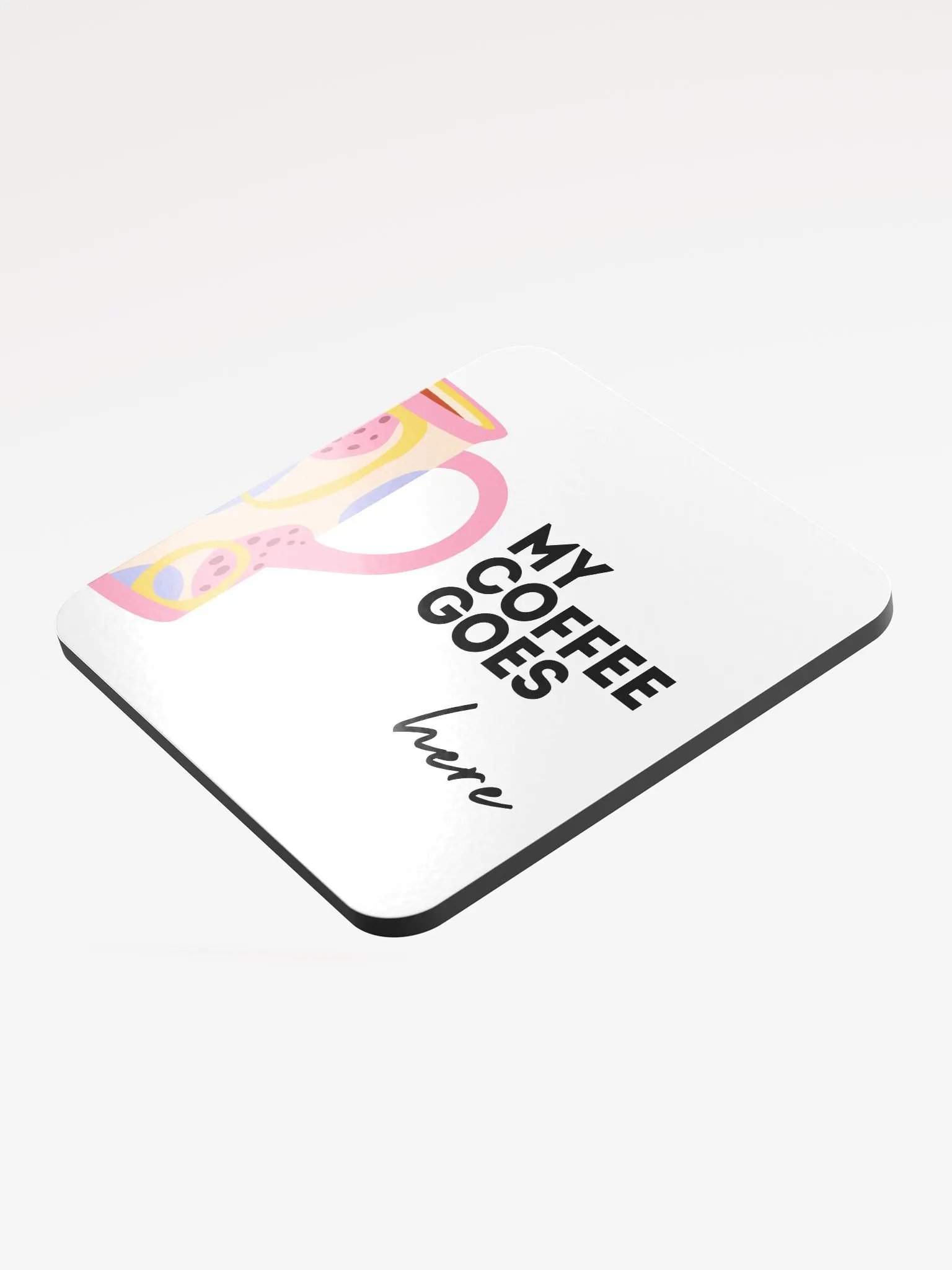My Coffee Goes Here Coaster Set product image (3)