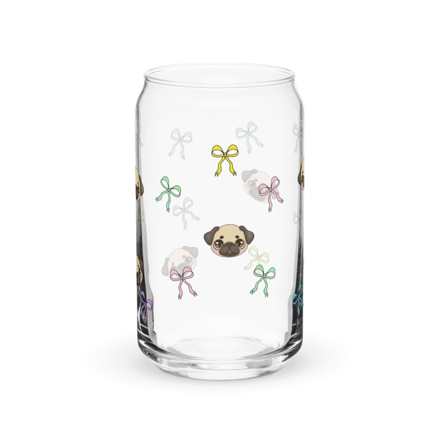 Glass Can Pug Bows product image (2)