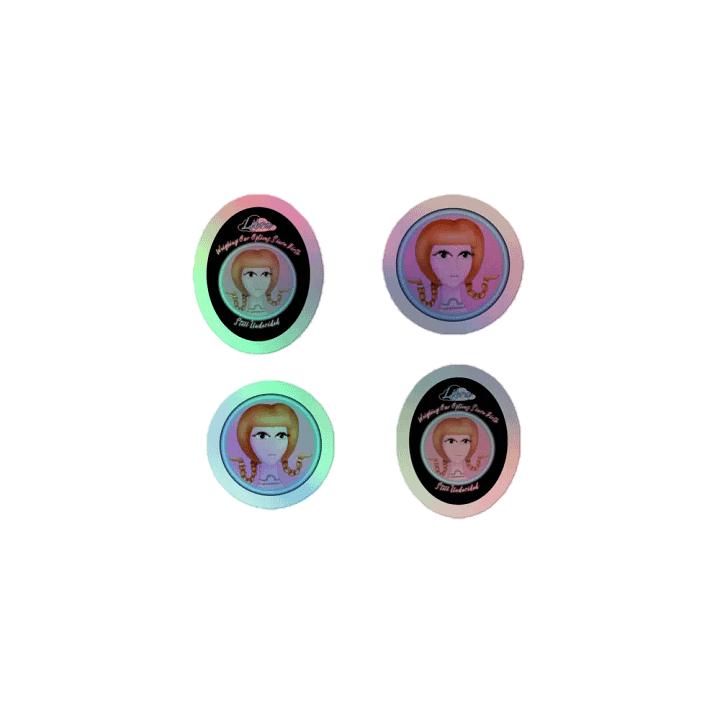 Libra Girl Holo Stickers product image (1)