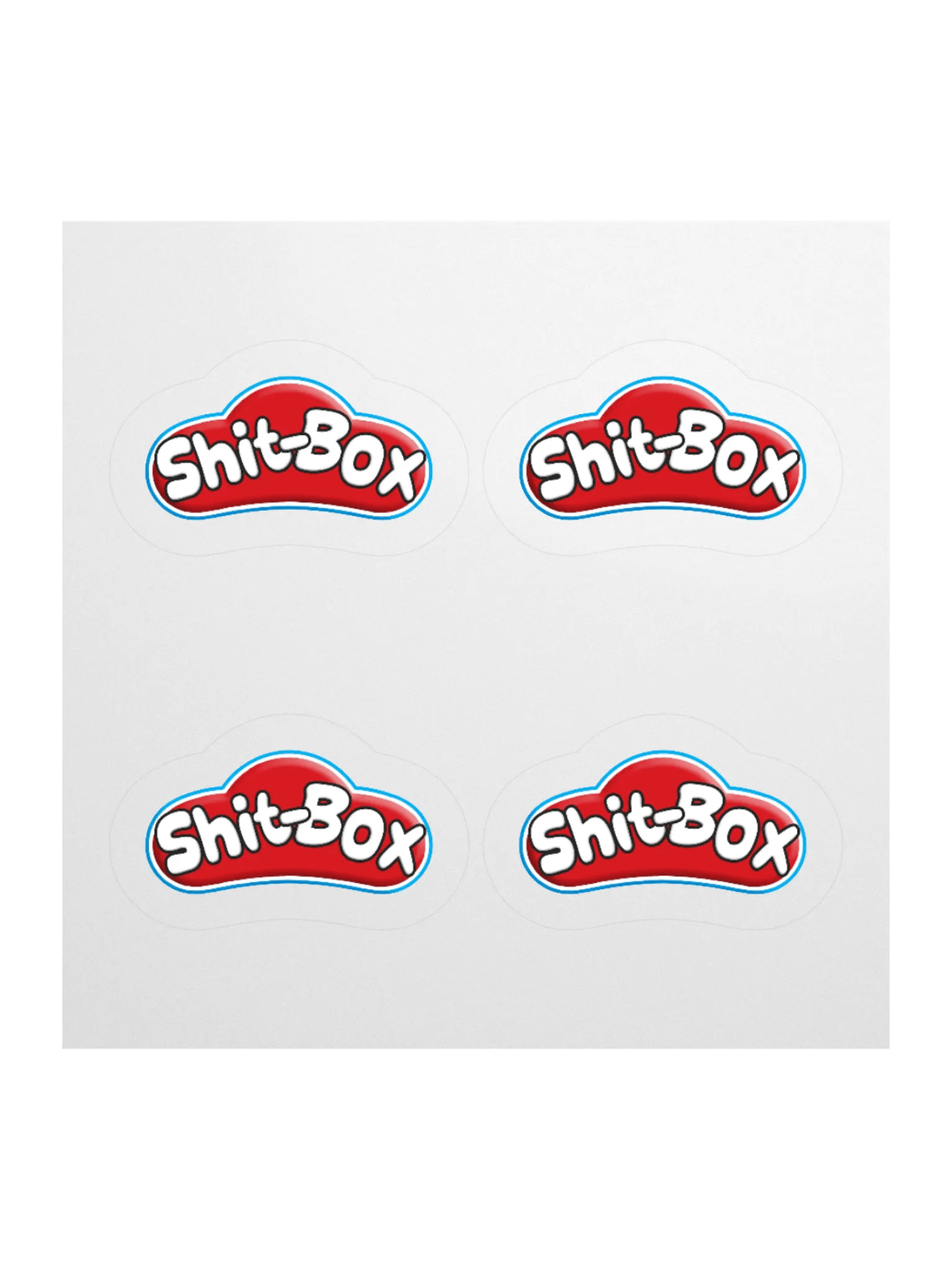 SHIT-BOX STICKERS (4-PACK) product image (1)