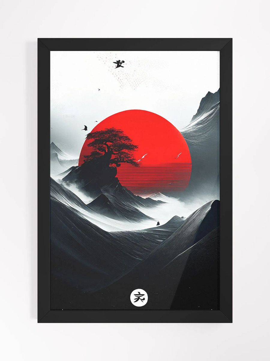 Geometric abstract art in Japanese style product image (1)