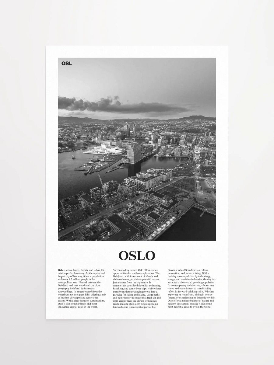Oslo 01 Newspaper Poster product image (15)