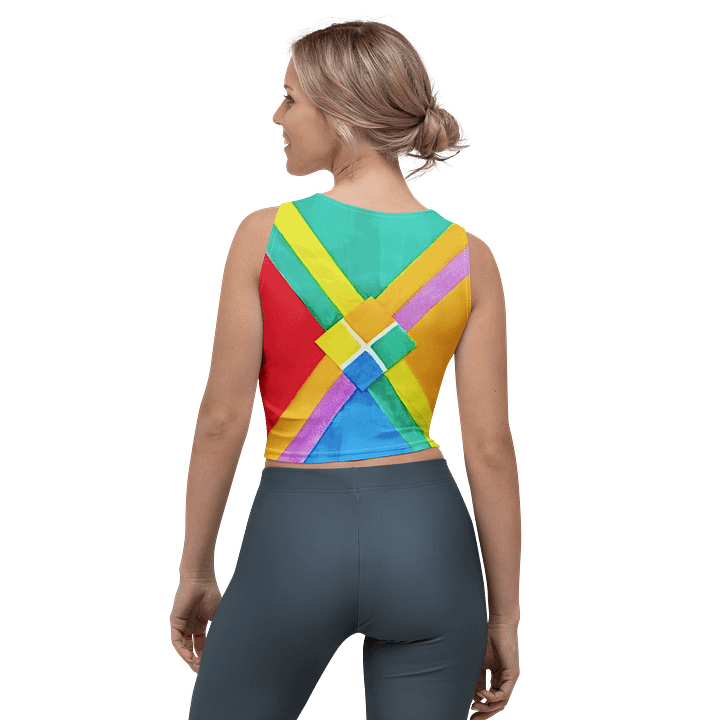 "Color Theory Study in Gauche 2020" Crop Tank Top product image (2)