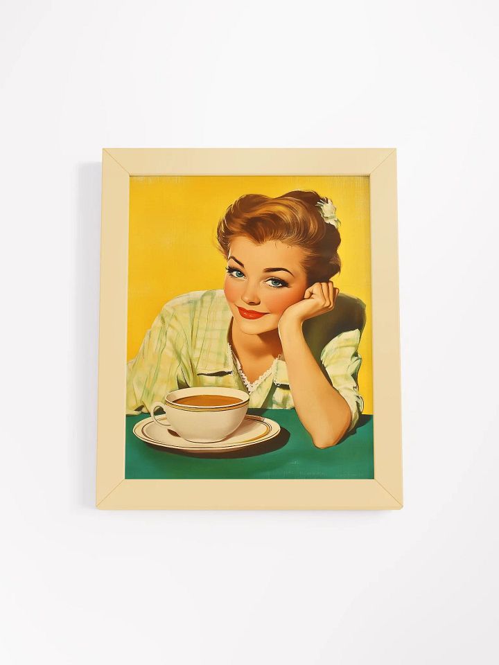 Morning Brew Framed Retro Poster - Nostalgic 1950s Coffee Print product image (3)