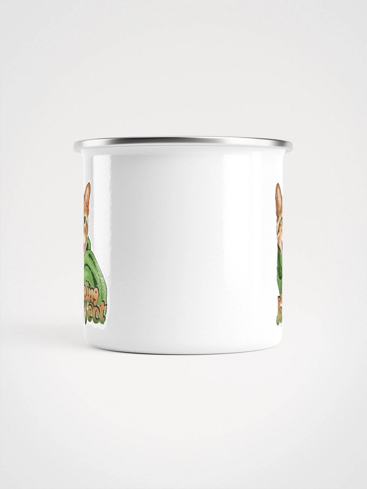Feeling Purr-fect Cat with a scarf Enamel Mug product image (2)