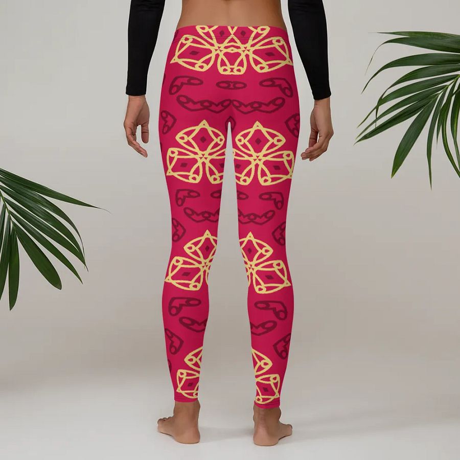 Geometric Floral Fusion Leggings product image (4)