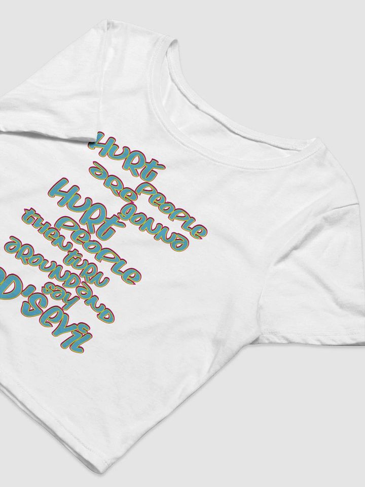 Hurt People - Blue Graffiti - Bella+Canvas Women's Crop Tee product image (1)