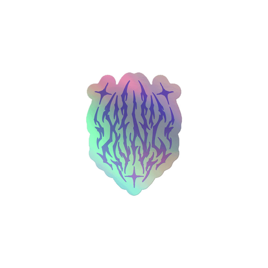 Holographic KING Logo Sticker product image (1)