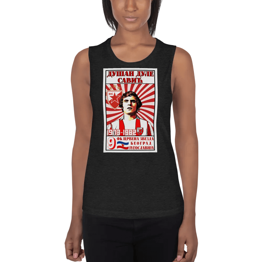 Dušan Dule Savić (FK Crvena Zvezda) Bella+Canvas Women's Flowy Muscle Tank product image (1)