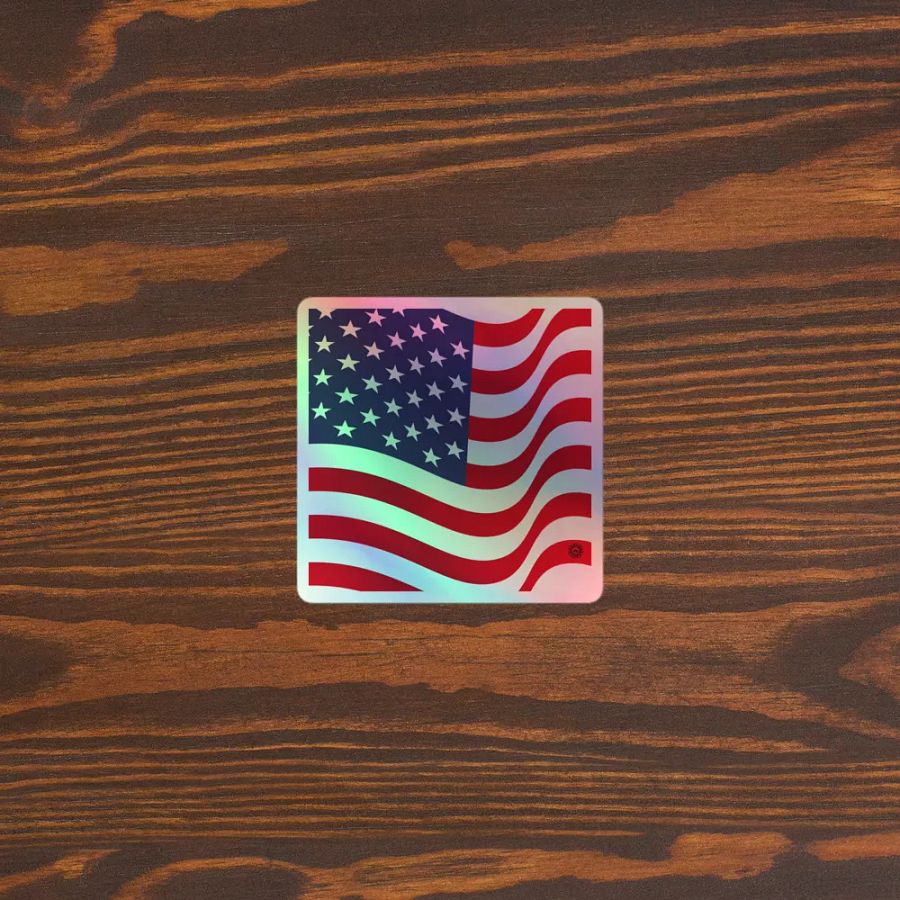 American Pride Holographic Sticker Set product image (5)