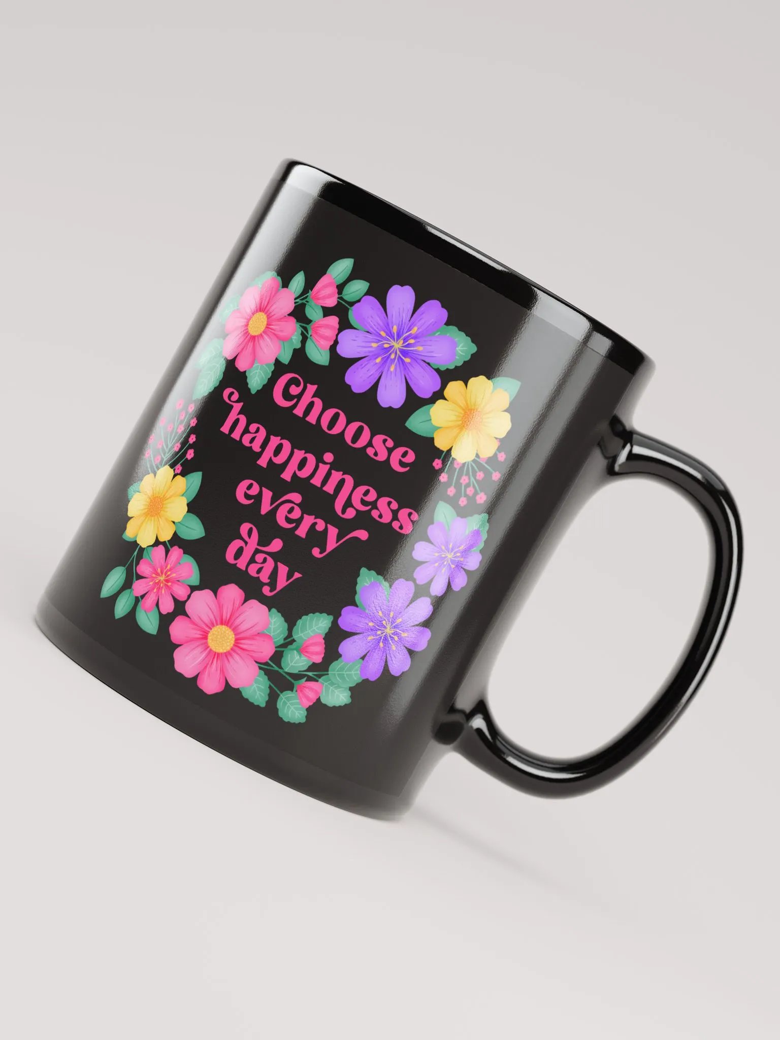 Choose happiness every day - Black Mug product image (4)