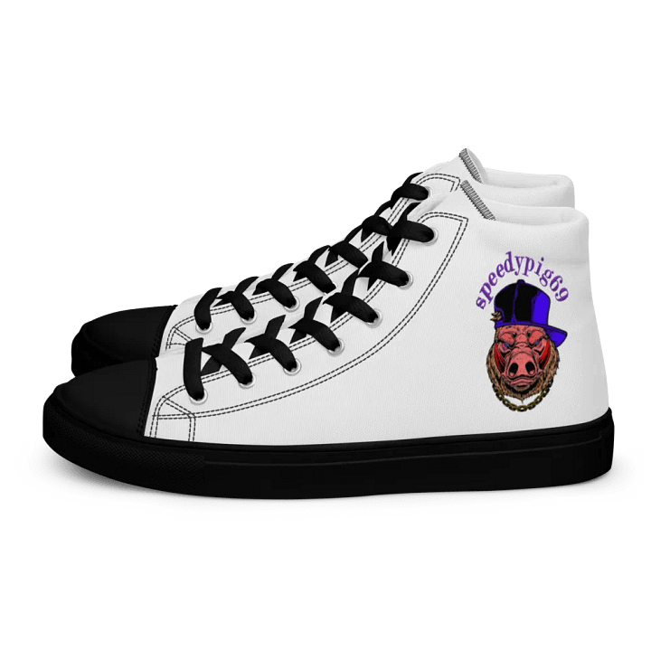 Women`s Beardlympics High Top Canvas Shoes product image (1)