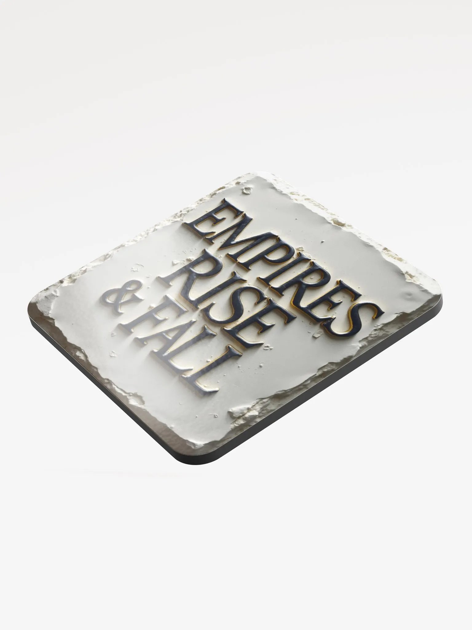 Empires Rise & Fall Glossed Cork Coaster product image (3)