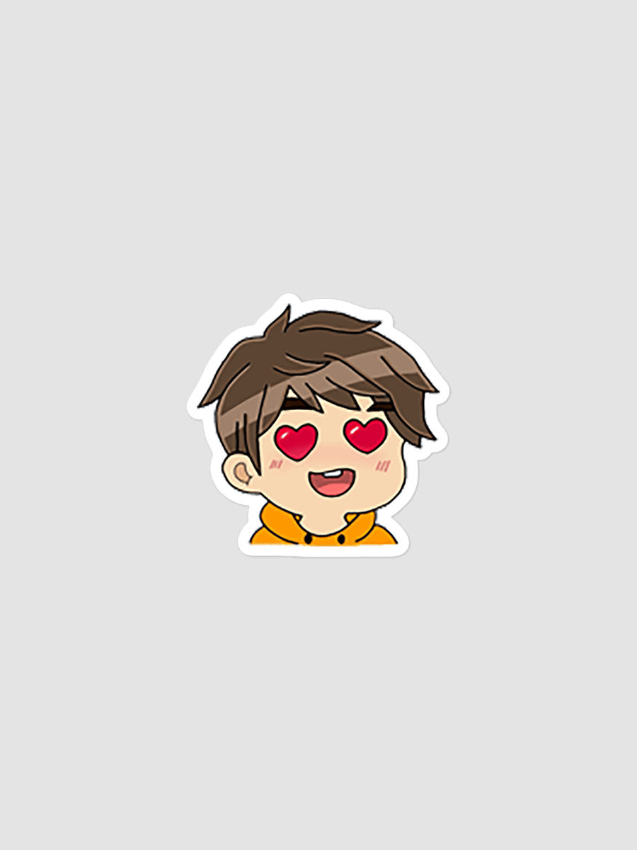 Heart Eyes Twitch Emote Sticker! product image (1)