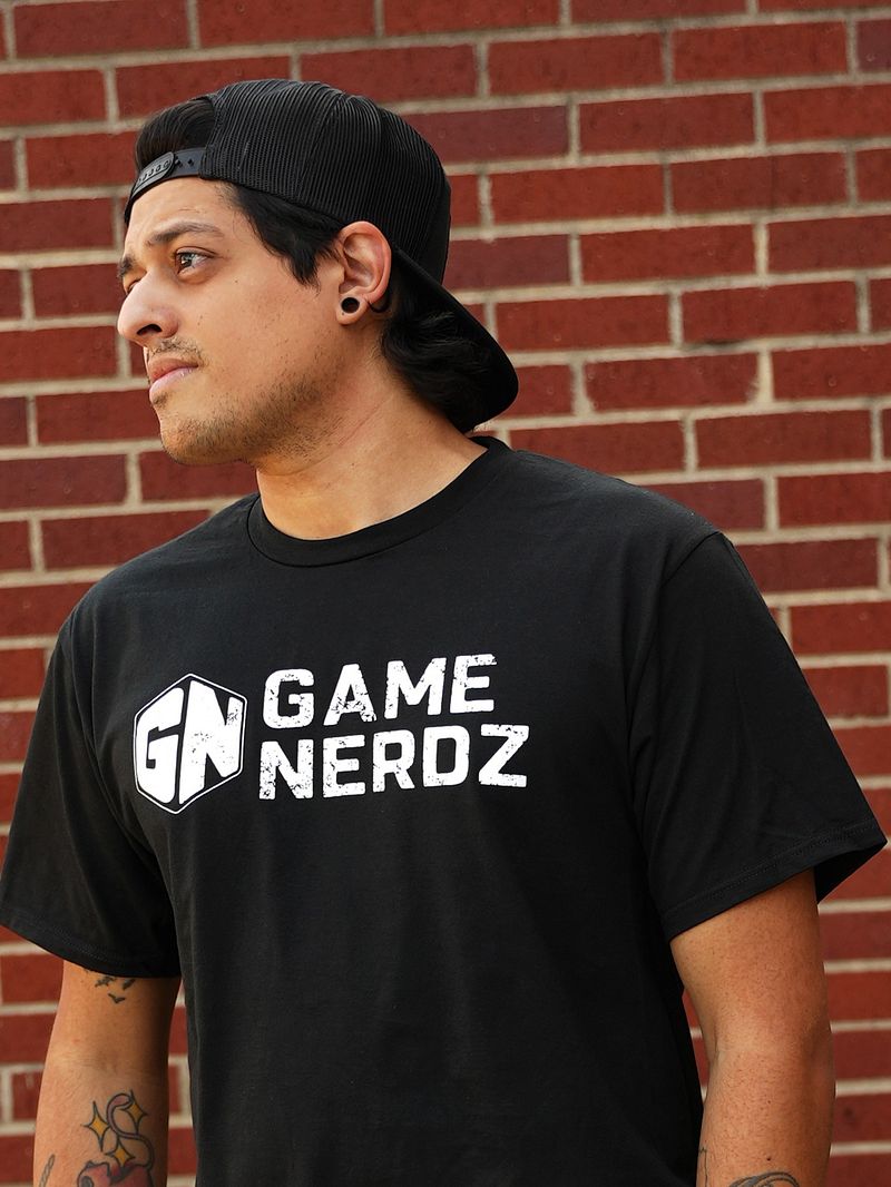 Game Nerdz Vintage Logo Gildan Softstyle - Black