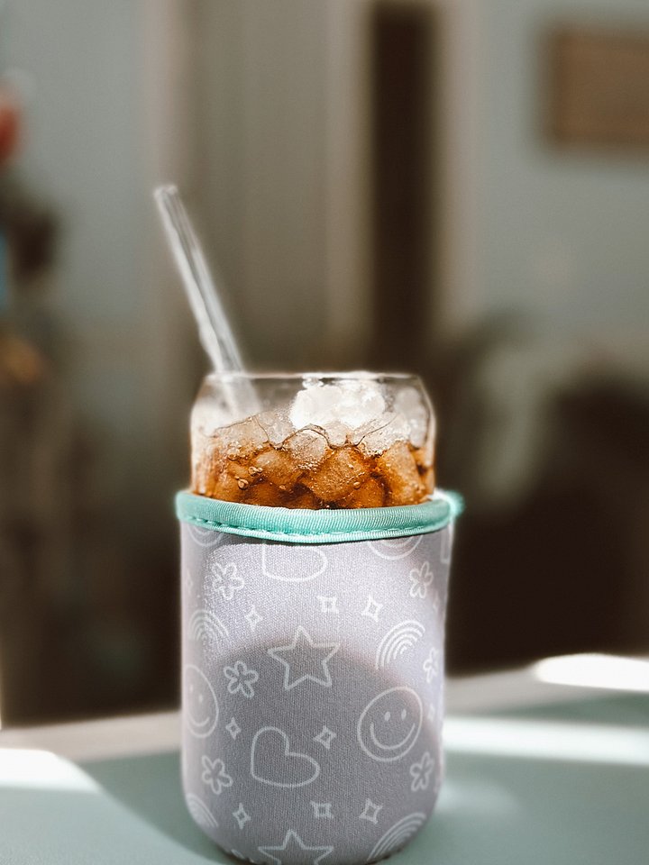 Lavender Doodle Cup Sleeve product image (1)
