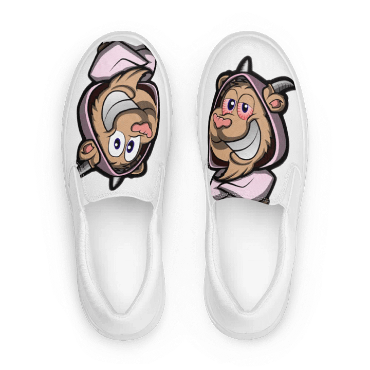 TLG & FADED TLG WHITE SPLIN ON CANVAS SHOES product image (1)