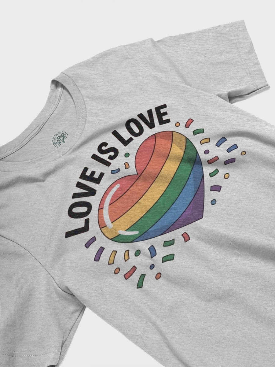 Unisex Supersoft 'Love is Love' Rainbow Heart T-Shirt - Pride Collection | Graphic Grove product image (87)