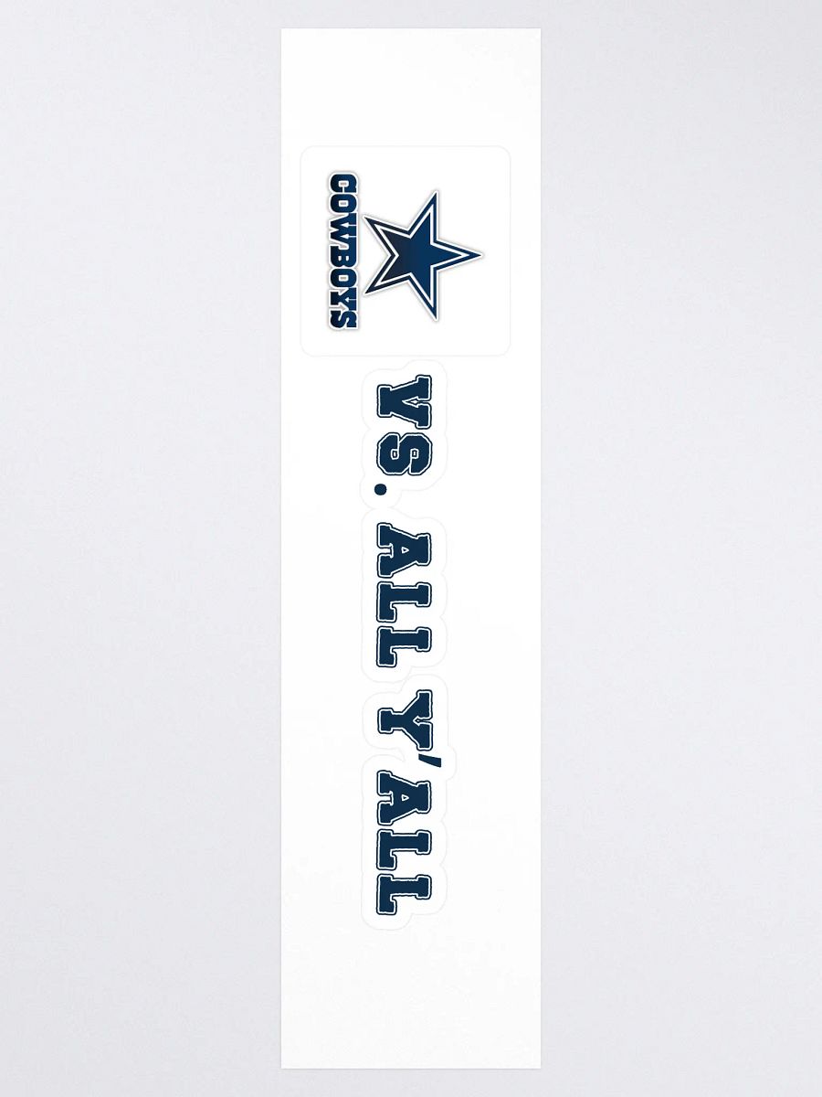 Cowboys Vs. All Y'all Texas Football Rivalry Design product image (3)