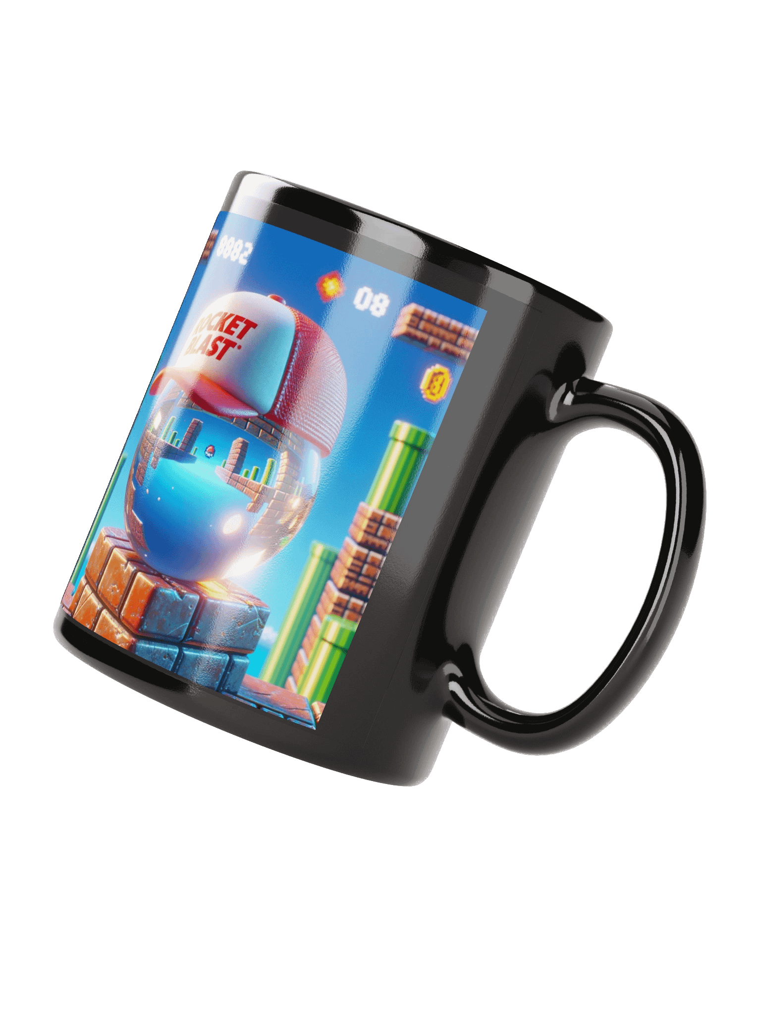Reflective Sphere Rocket Blast Mug product image (2)