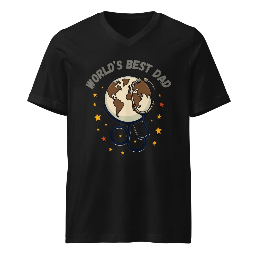 Globetrotting Dad V-Neck Tee product image (1)