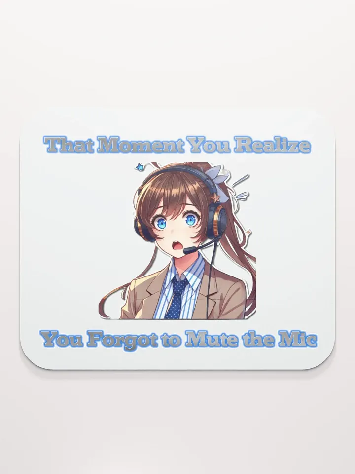 Forgot to Mute Mousepad Female product image (2)