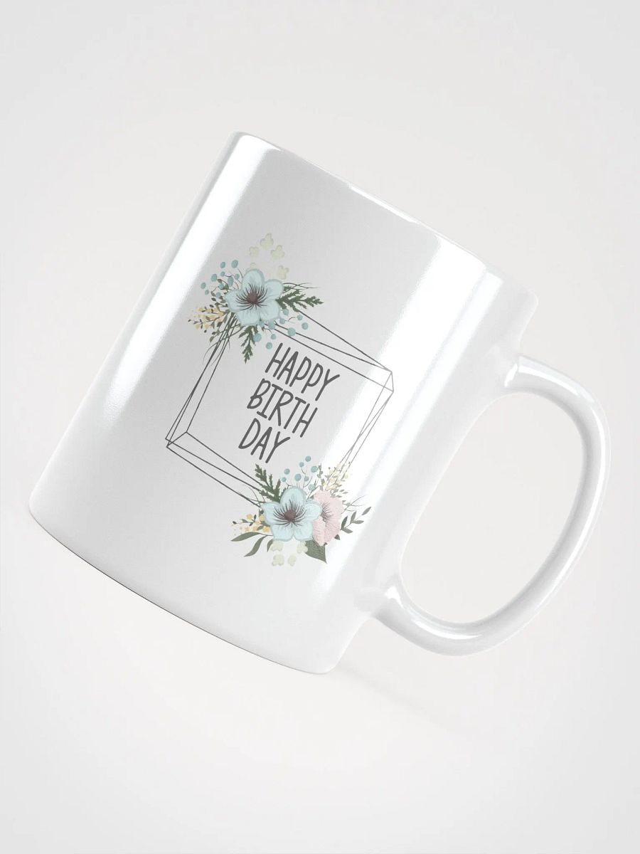 Happy Birthday Pastel Floral Coffee Mug product image (4)