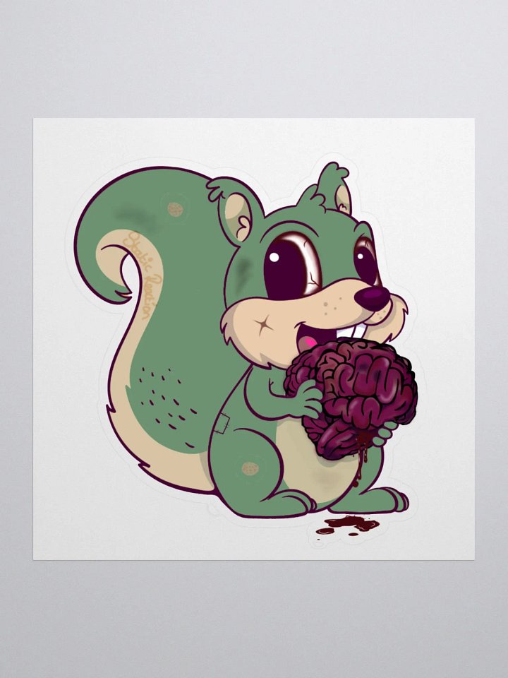Squirrel Brain Halloween Sticker product image (2)