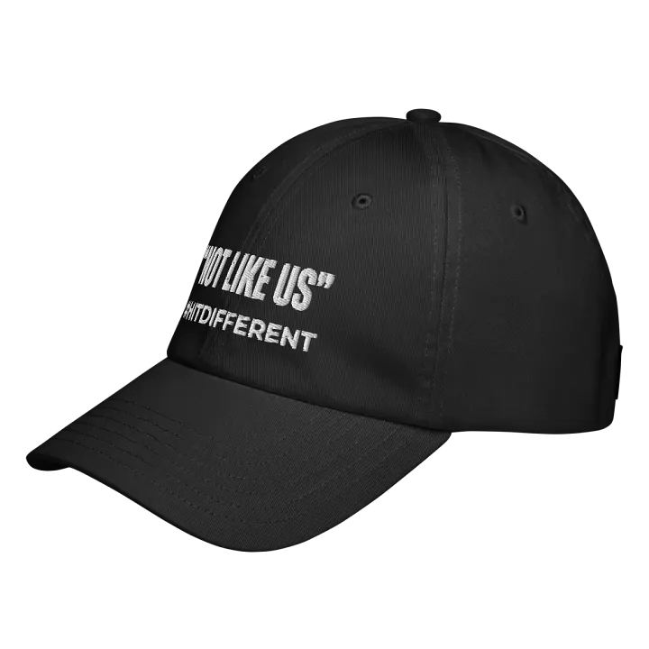 Stylish Under Armour® Dad Hat "NOT LIKE US" Dad Cap in Black by DJ GodSOUND! product image (2)