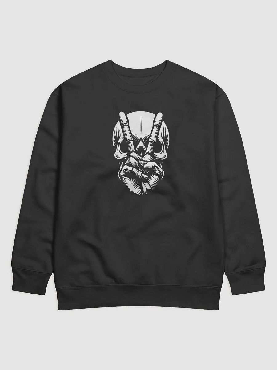 Skull Soundwaves Premium Sweatshirt | AI Design peace skull image product image (2)